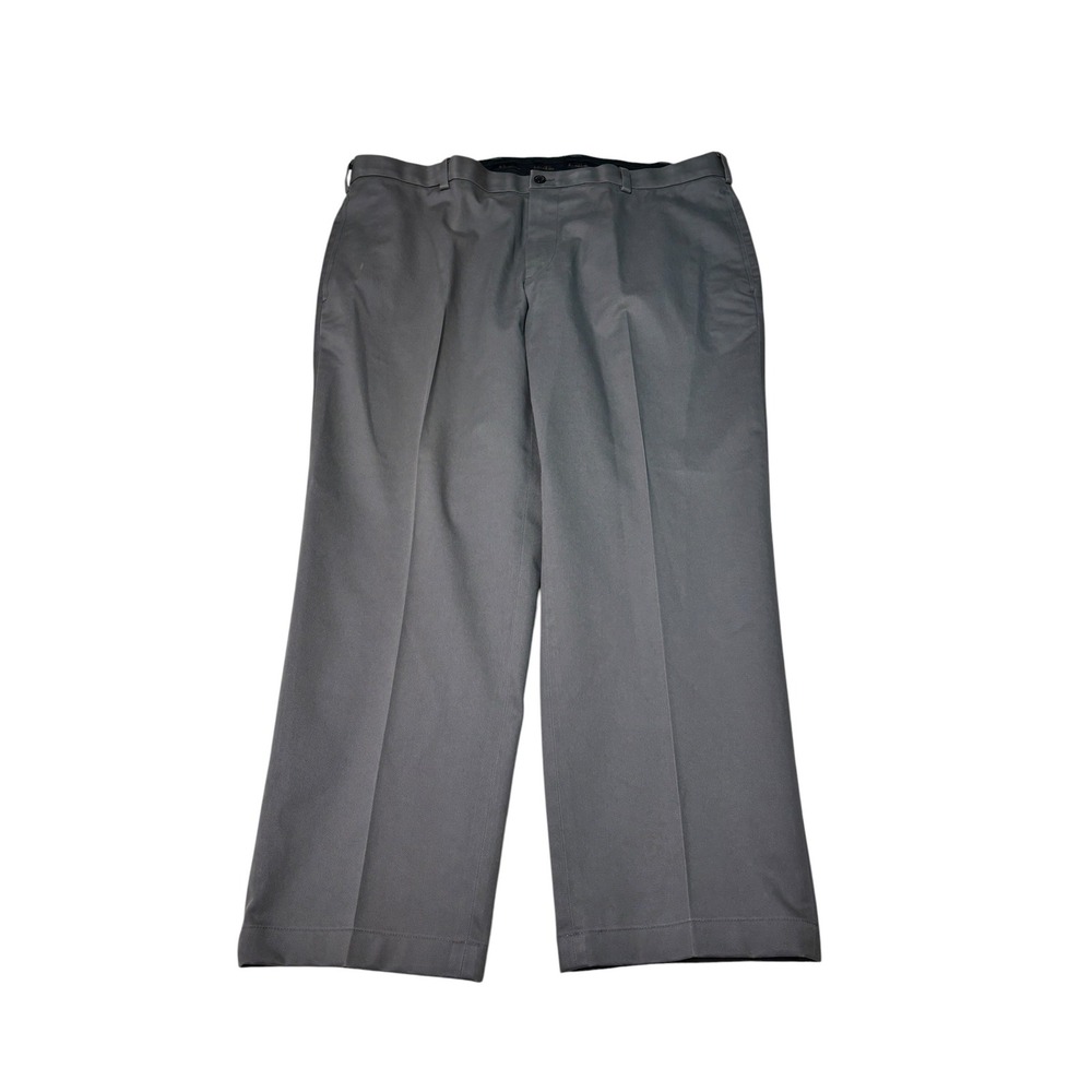 Brooks Brothers Advantage Chino Clark Pants Mens 40x28 Gray Stretch Cotton Dress